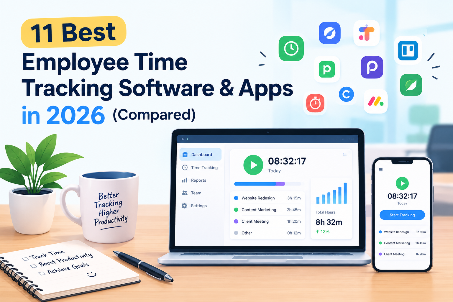 11 Best Employee Time Tracking Software & Apps